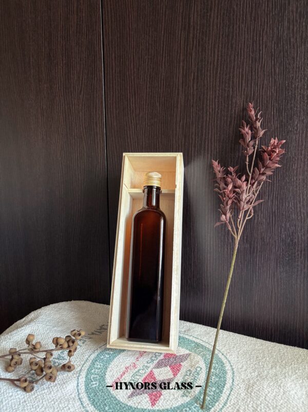 500茶色方瓶(大口)